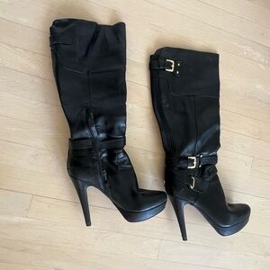Elegant Black Knee-High Women's Boots